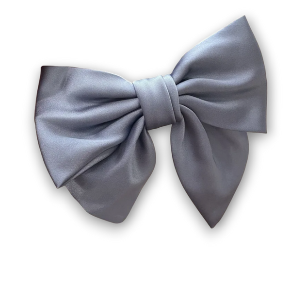 Ivory Satin Flower Girl Hair Bow