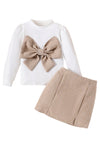 Large Bow Shirt & Skirt Set