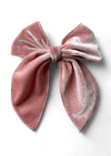 Pink Velvet Hair Bow