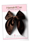 Brown Velvet Hair Bow