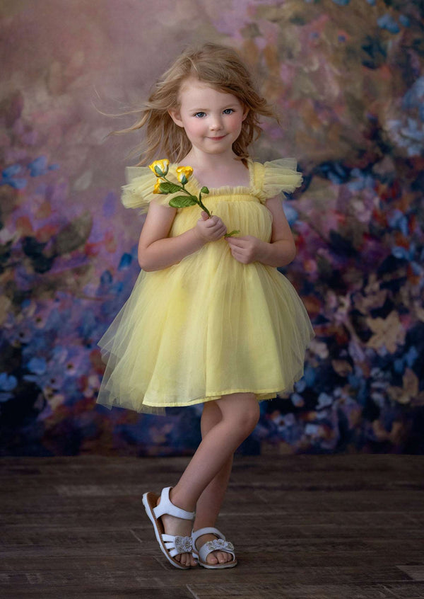 yellow tulle dress toddler,  yellow tutu dress for baby girl,  yellow tulle dress short,  yellow tulle birthday dress, little girls yellow summer dress