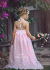 boho lace flower girl dress