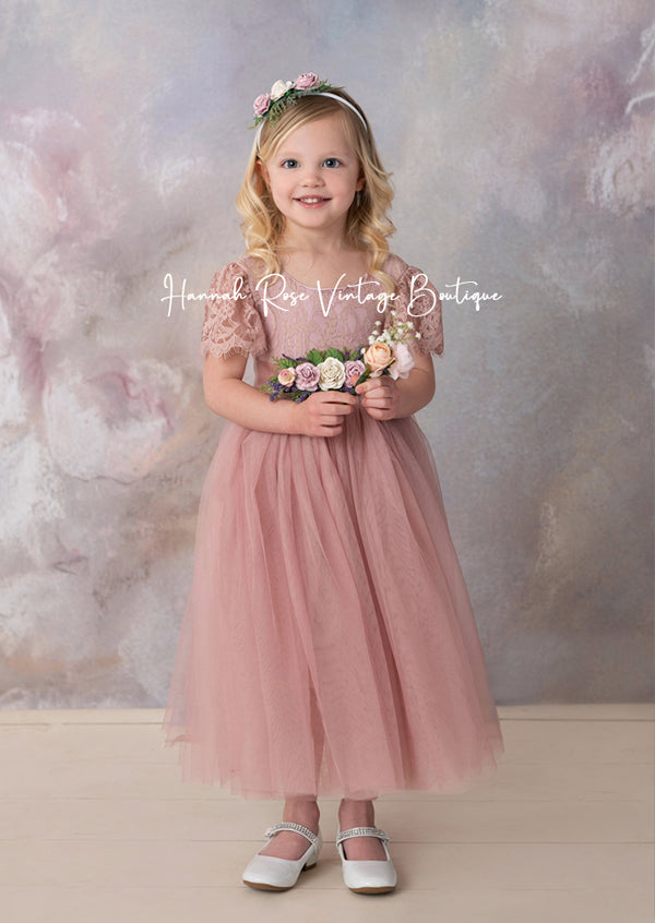 Mauve Flower Girl Dresses Special Occasions and Weddings