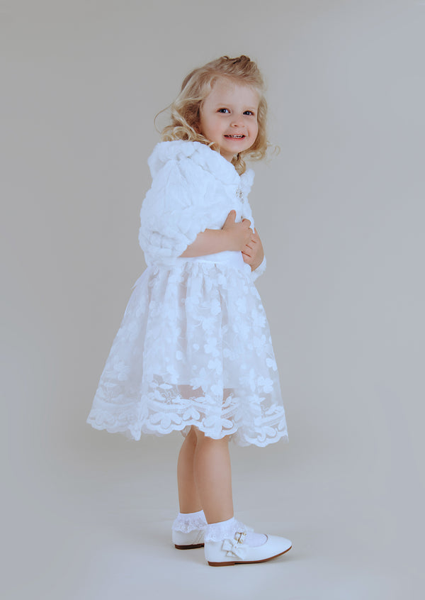 girls flower girl dress wrap