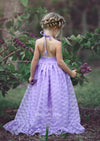 backless flower girl dress