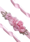 Chiffon Flower Bridal Sash