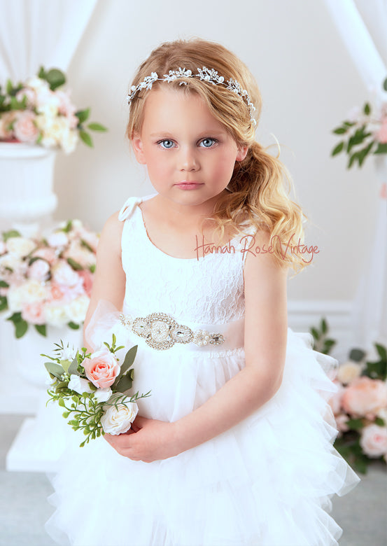 Toddler Tutu Flower Girl Dress for Princess Wedding Birthday Dress