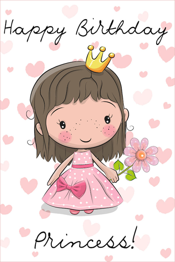 GIRLS - Birthday Princess Gift Card - Hannah Rose Vintage Boutique