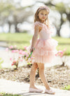 GIRLS - Pink Layered Tulle Birthday Party Dress - Hannah Rose Vintage Boutique