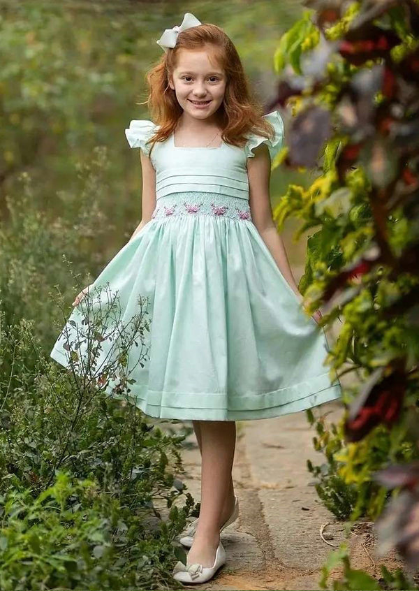 girls smocked dress