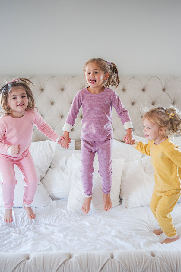 GIRLS - Mallory Pajamas Lavender (SIizes 2-14) - Hannah Rose Vintage Boutique