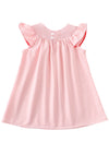 GIRLS - My Garden Pink Smocked Dress - Hannah Rose Vintage Boutique