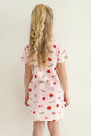 GIRLS - Girls Tossed Strawberries Night Gown - Hannah Rose Vintage Boutique