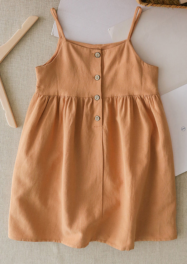 GIRLS - TOAST LINEN CAMI DRESS - Hannah Rose Vintage Boutique