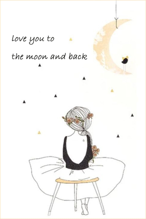 GIRLS - Love You to the Moon and Back Gift Card - Hannah Rose Vintage Boutique